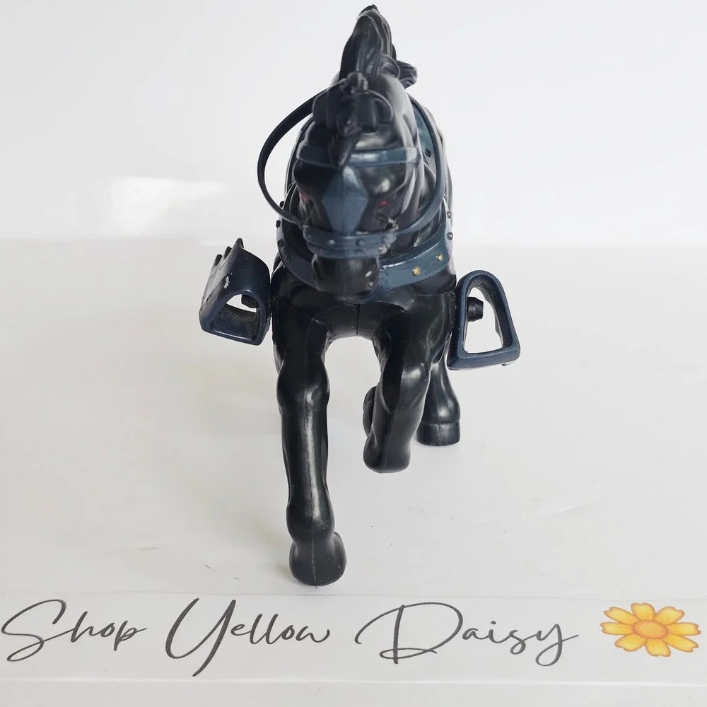 Vintage Batman Dark Knight Bat-Horse Stallion Action Figure Accessory Black Gold